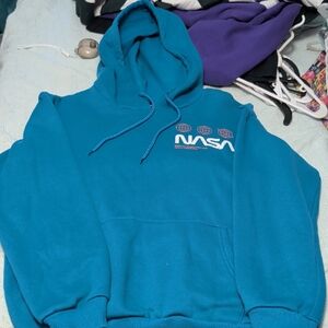Logo Teal Men's Hoodie Sweatshirt